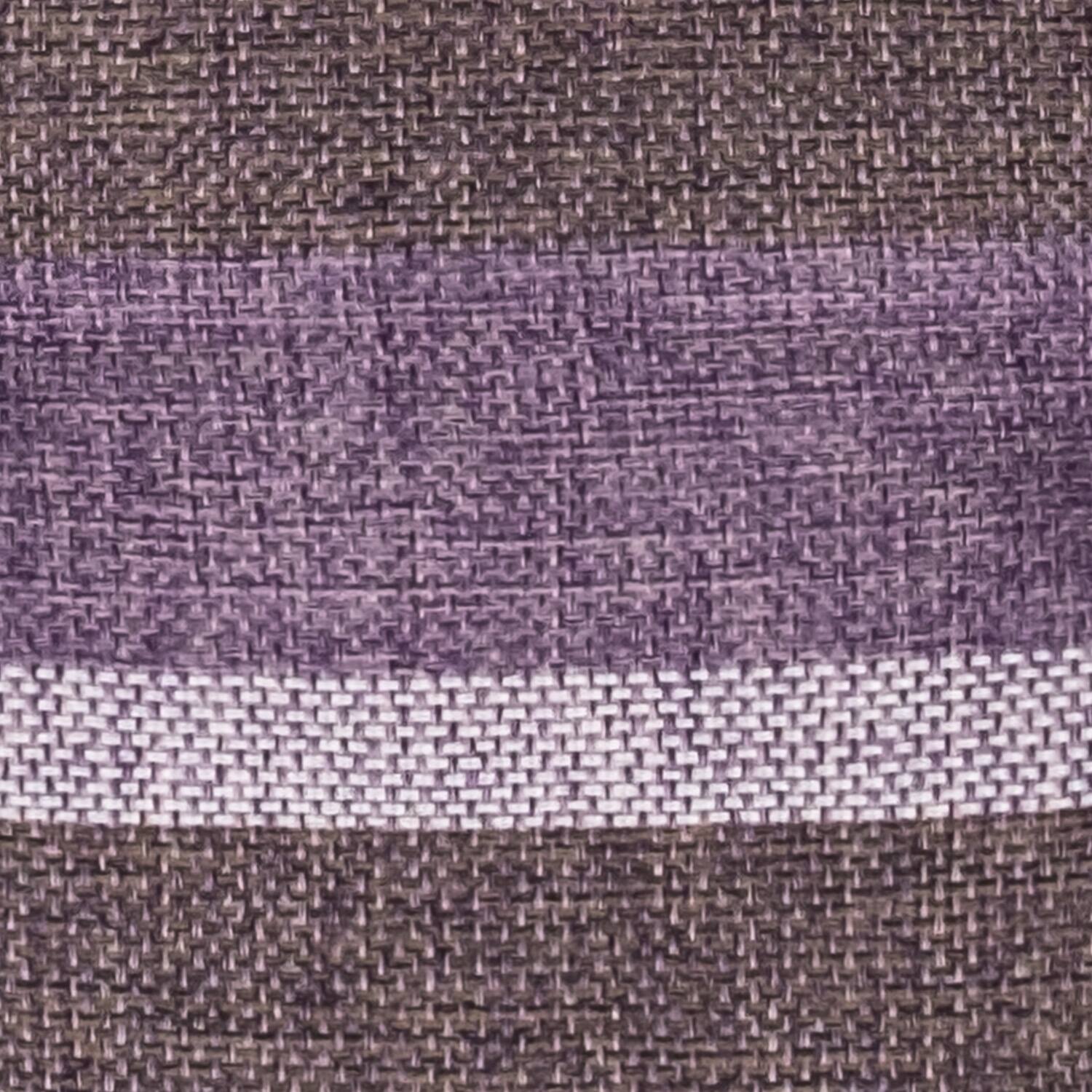 Alt View 1. Sweet Home Collection - Bradford Striped U Shaped Memory Foam 17" x 16" Chair Cushion, 4-Pack - Purple.