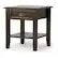 Front. Simpli Home - Burlington End Table - Mahogany Brown.