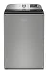 Maytag - 5.3 Cu. Ft. Smart Top Load Impeller Washer with Extra Power and Sanitize Cycle with Oxi - Classic SIlver