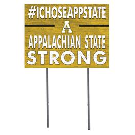Jardine - Appalachian State Mountaineers 18'' x 24'' I Chose Lawn Sign - Black