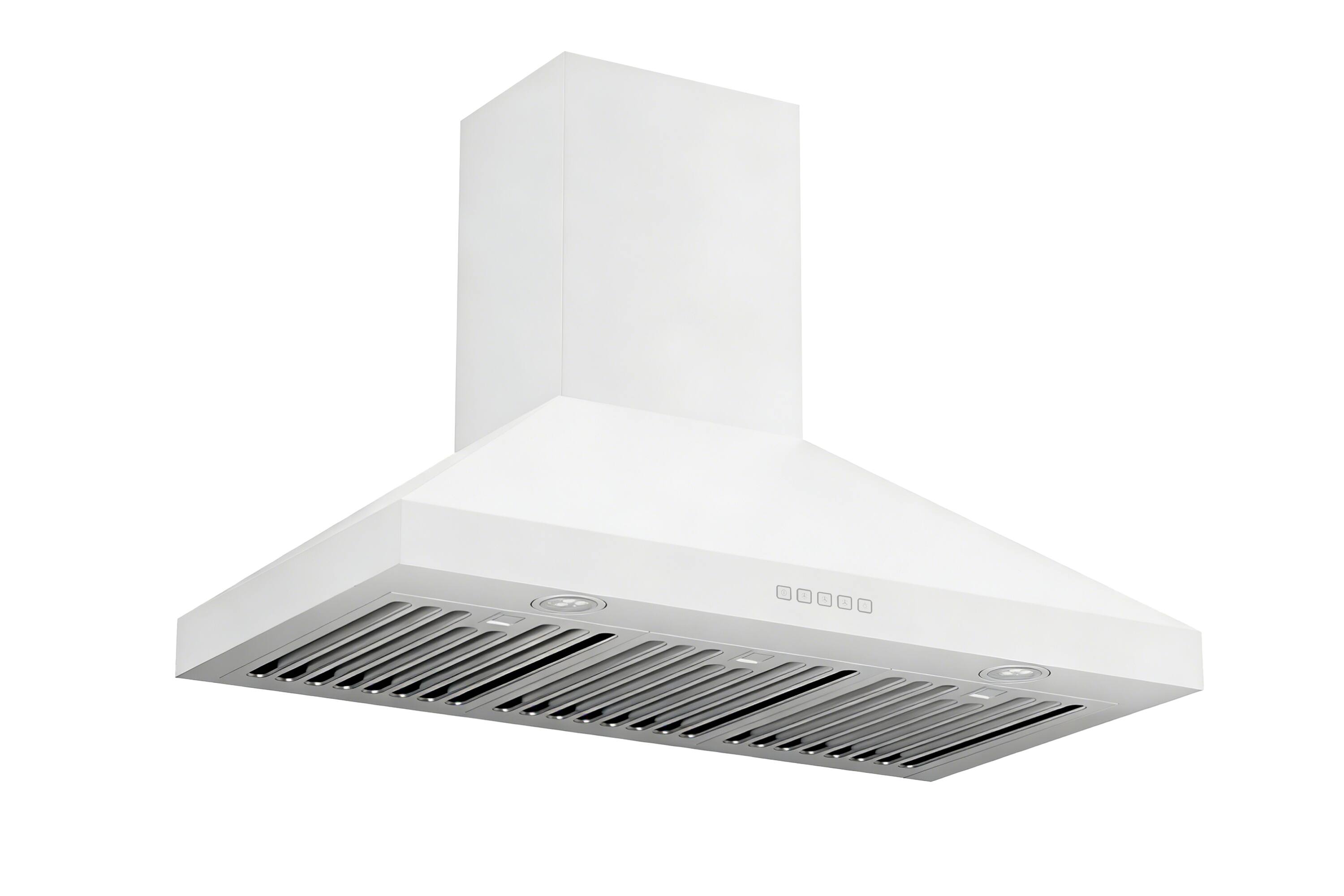 Alt View 3. Hauslane - Hauslane WM-530 PRO 36-in Convertible Matte White Wall-Mounted Range Hood - Matte White.