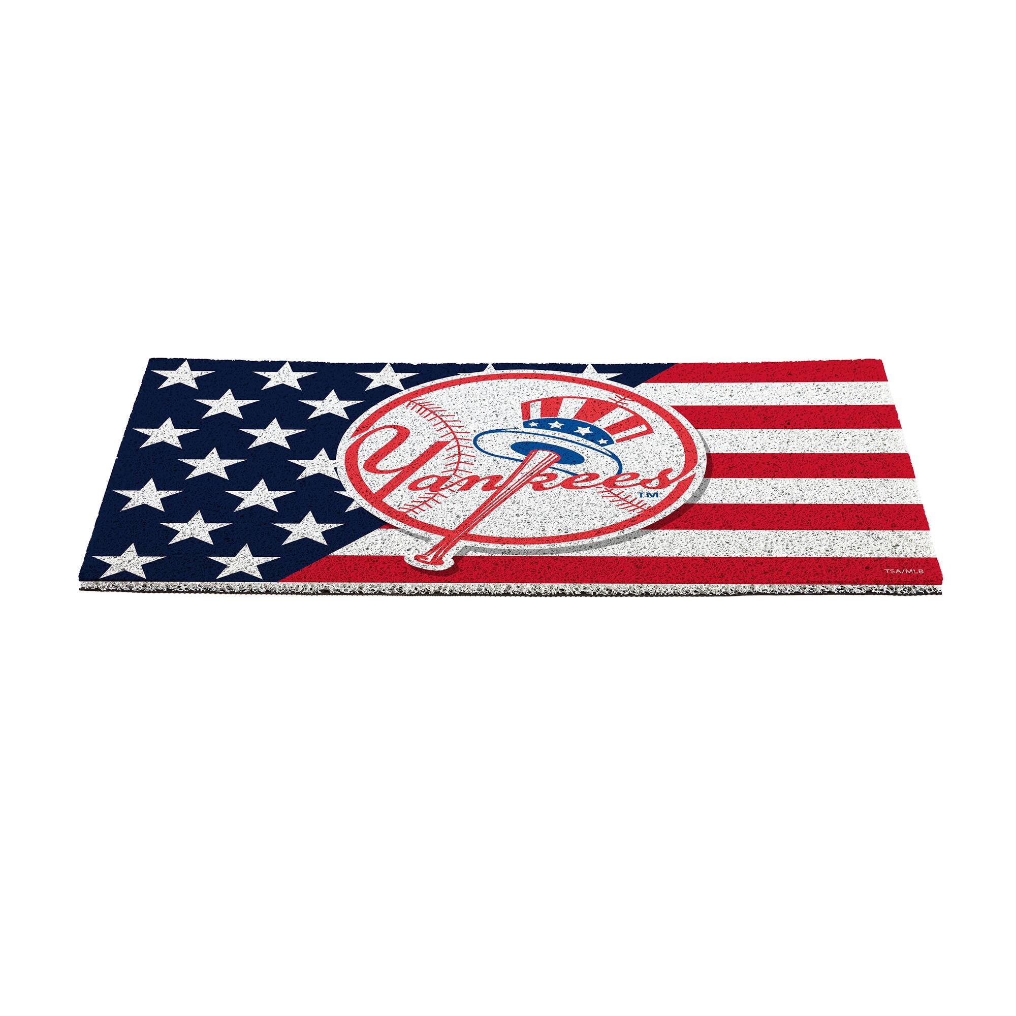 Alt View 2. Evergreen Enterprises - New York Yankees 16" x 28" Stars & Stripes Patriotic Turf Mat - Multicolor.