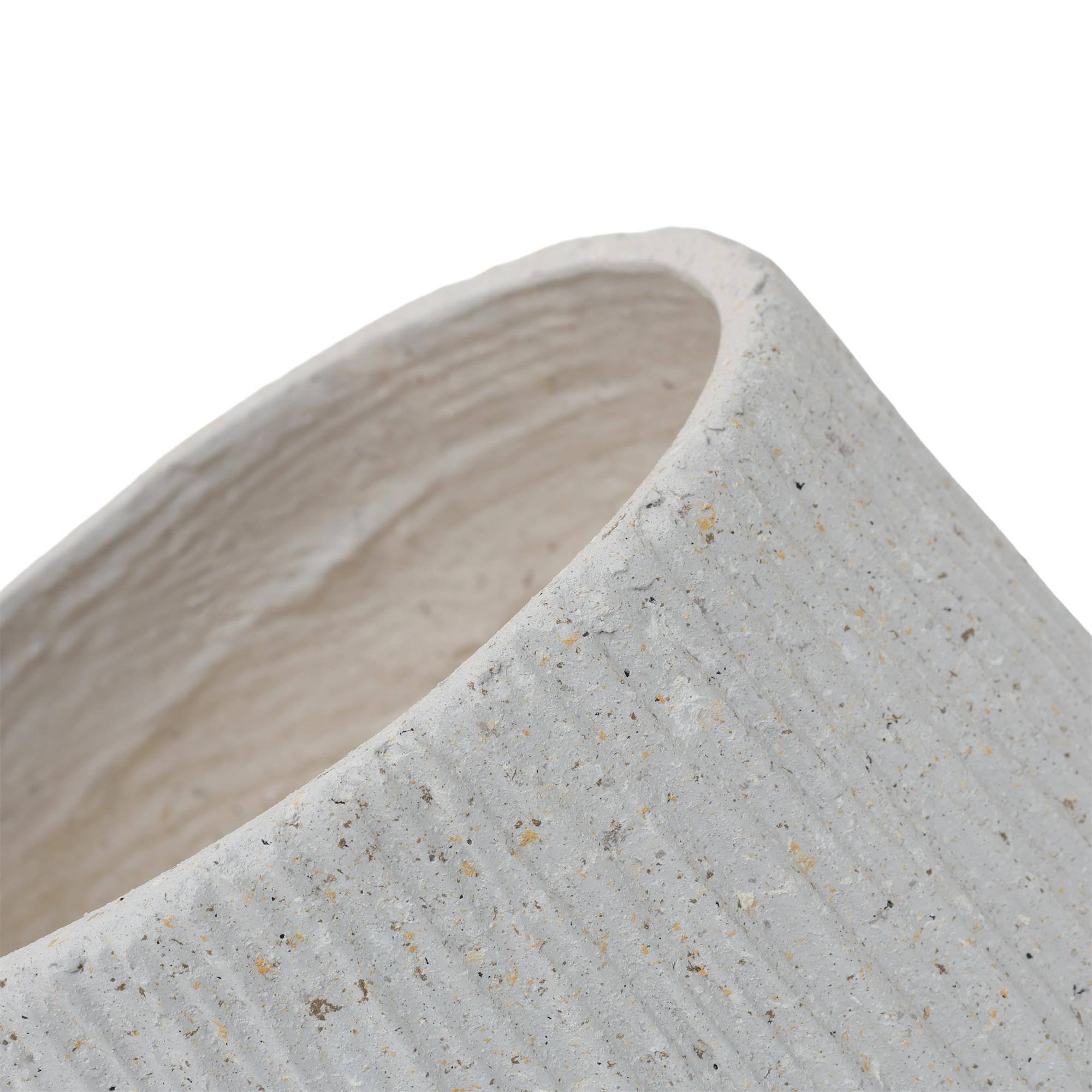 Boyel Living 11 Inch Round Magnesium Oxide Planter Cement Texture ...