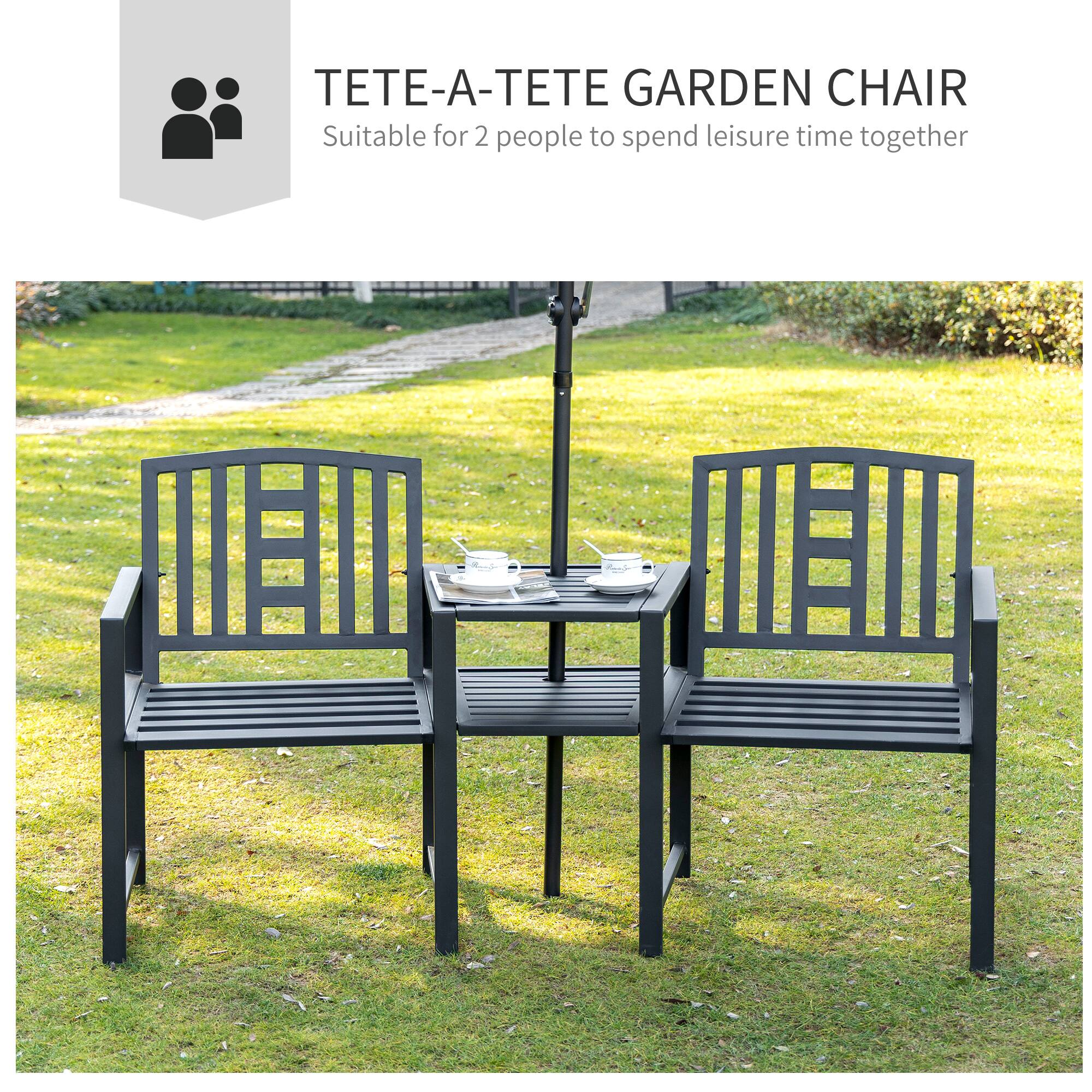 TETE-A-TETE GARDEN CHAIR
Suitable for 2 people to spend leisure time together