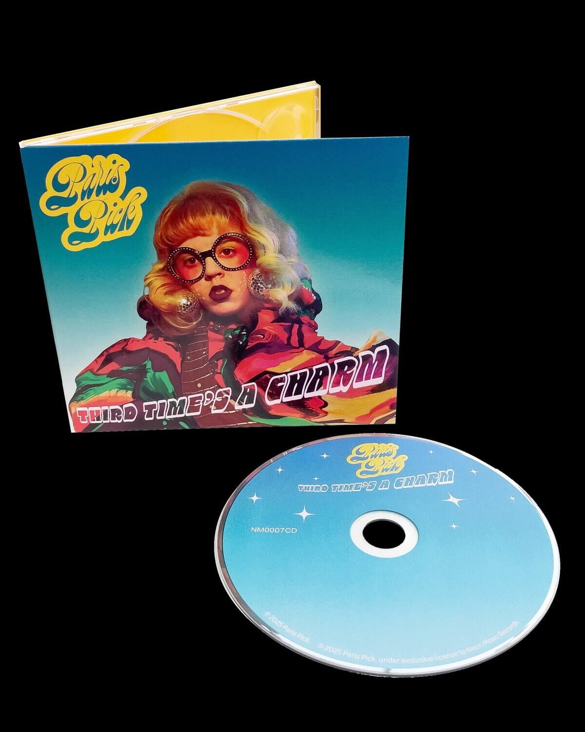 Patis Pick  
THIRD TIME'S A CHARM  

Patis Pick  
THIRD TIME'S A CHARM  

NM0007CD  
© 2025 Paris Pick, under exclusive license to Neon Moon Records