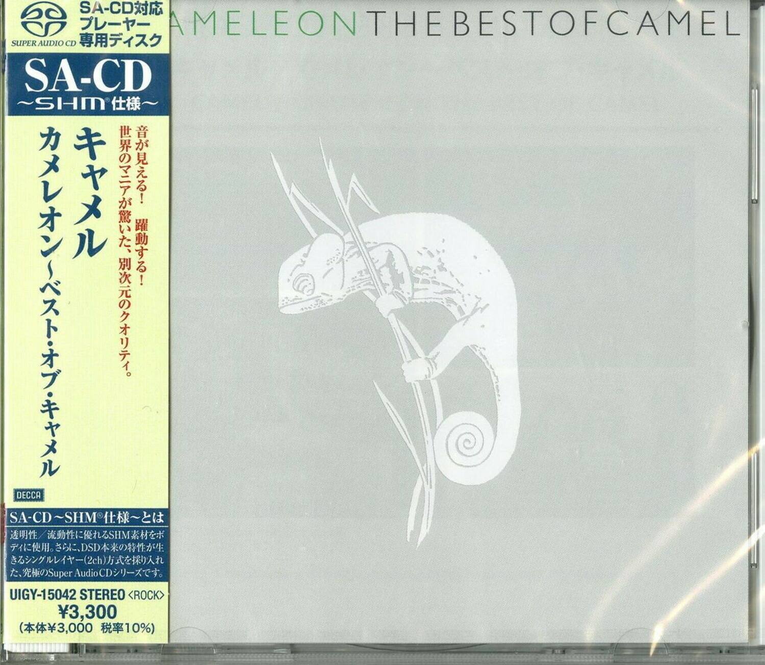 SA-CD  
SHM仕様  
AMELEON THE BEST OF CAMEL  
SUPER AUDIO CD  
DECCA  
SA-CD ~SHM~  
SHM  
DSD  
(2ch)  
STEREO  
UGY-15042  
STEREO <ROCK>  
¥3,300  
(本体¥3,000 税率10%)