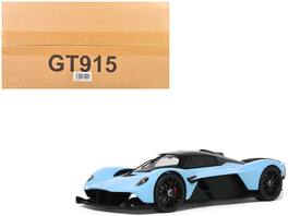 2023 Aston Martin Valkyrie Top 1/18 Model Car by GT Spirit - Light Blue with Black