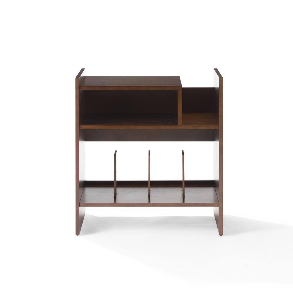 Alt View 1. Crosley Furniture - Portland Record Player Stand - Dark Brown.