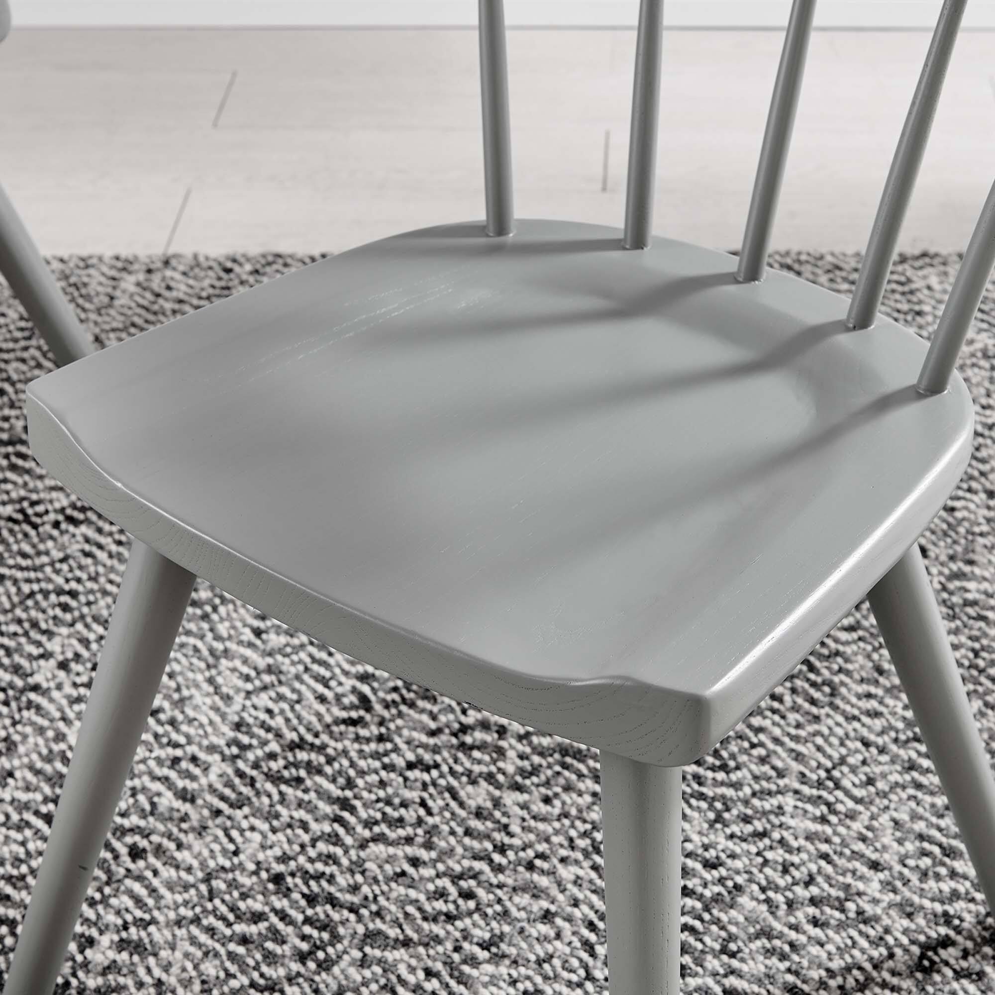 Alt View 1. Modway - Sutter Wood Dining Side Chair Set of 2 by Modway - Light Gray.