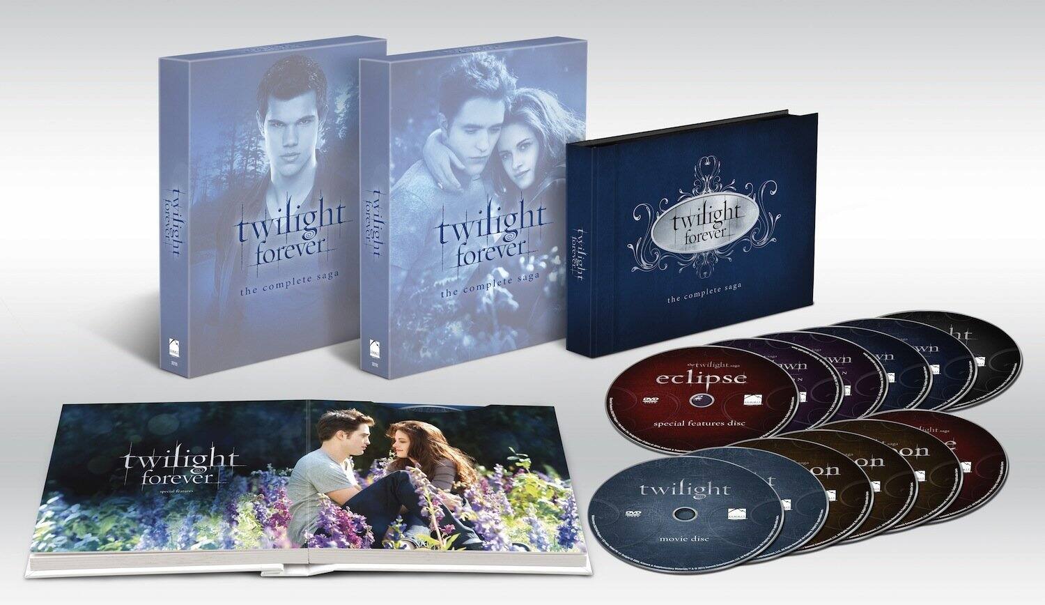 Back. Twilight Forever Complete Saga 5 Movie Collection DVD.
