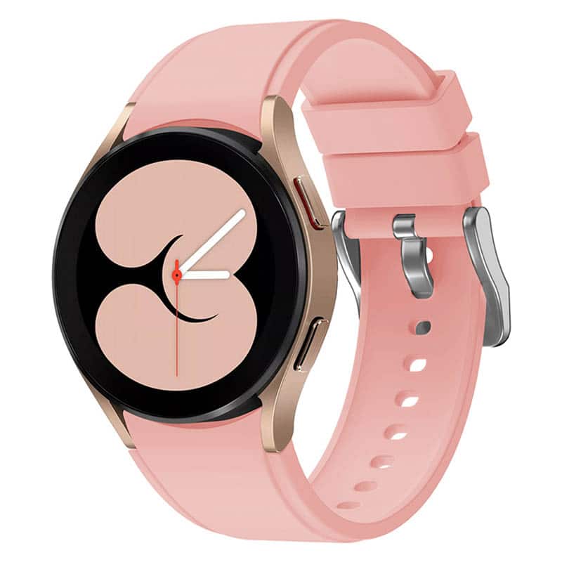 StrapsCo - Active Band Silicone Rubber Watch Strap For Samsung Galaxy Watch 6 - Soft Pink