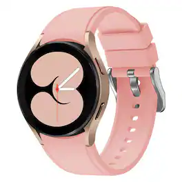 StrapsCo - Active Band Silicone Rubber Watch Strap For Samsung Galaxy Watch 6 - Soft Pink
