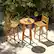Angle. Costway - 2 PCS 30" Teak Wood Bar Stool with Footrest & Backrest Wooden Bar Height Chair - Natural.