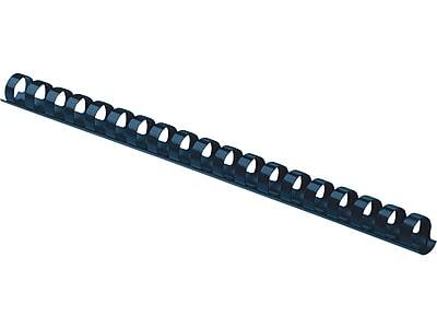 Alt View 1. Fellowes - 1/2" Plastic Binding Spine Comb, 90 Sheet Capacity, Navy, 100/Pack - Navy.