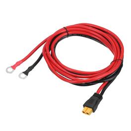 Unique Bargains - XT60 to O Ring Terminal Cable, 10AWG XT60 Female 600V to O Ring for Lithium Battery/Solar/Drone - Red and Black