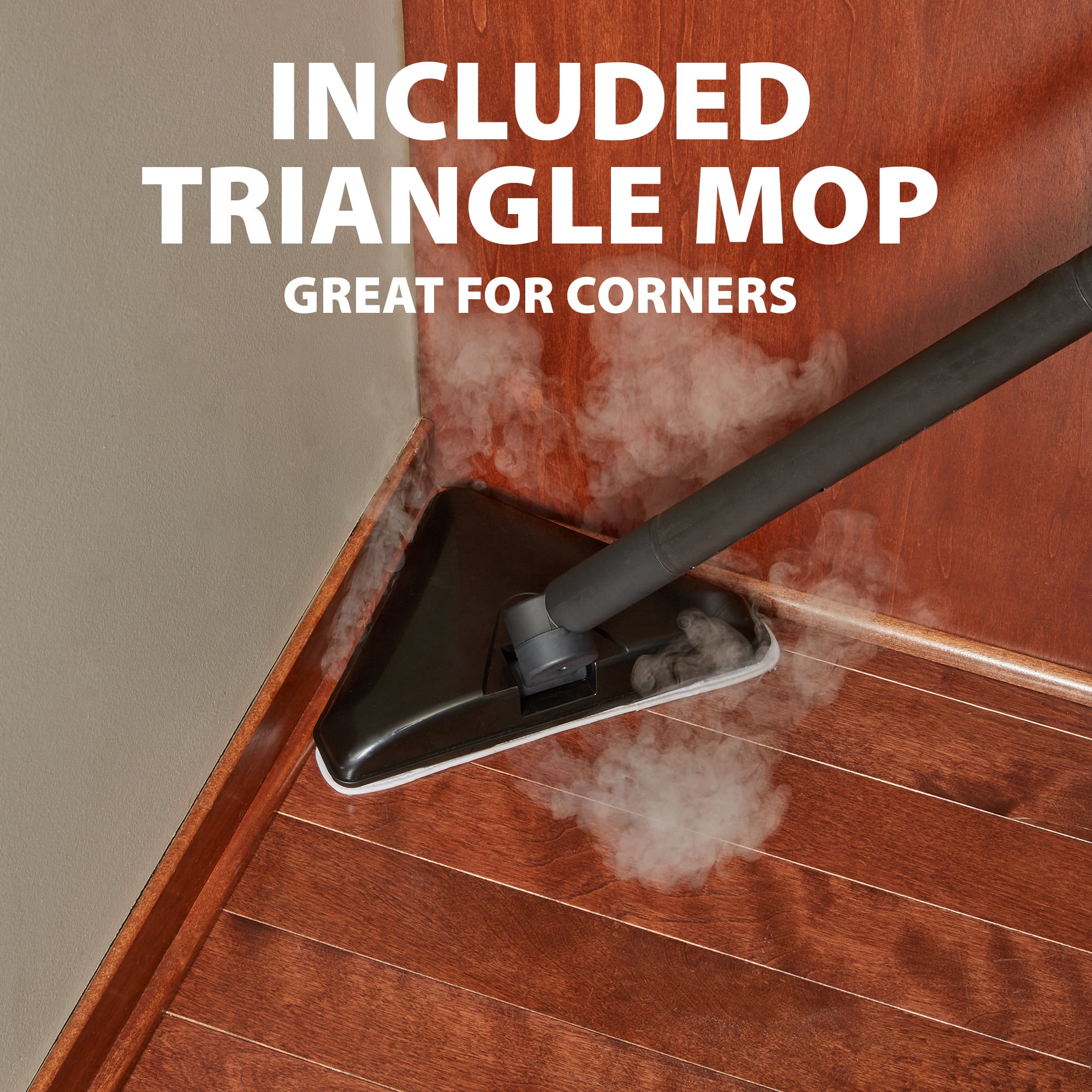 Included Triangle Mop: Great for Corners