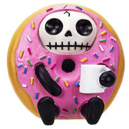 Pacific Trading - Furrybones Donatsu Skeleton in Donut Costume Figurine - Pink