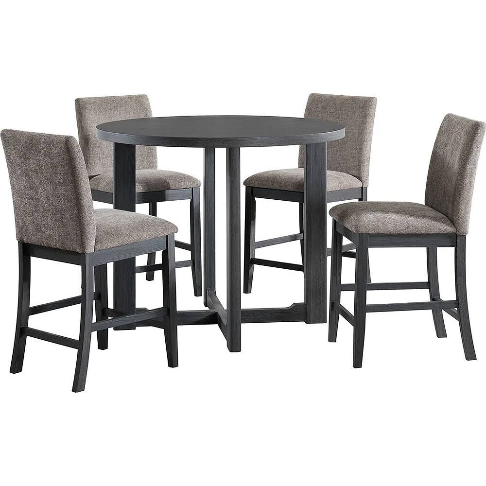 Front. Elements - Wakefield Brown 5-Piece Dining Set - Brown.