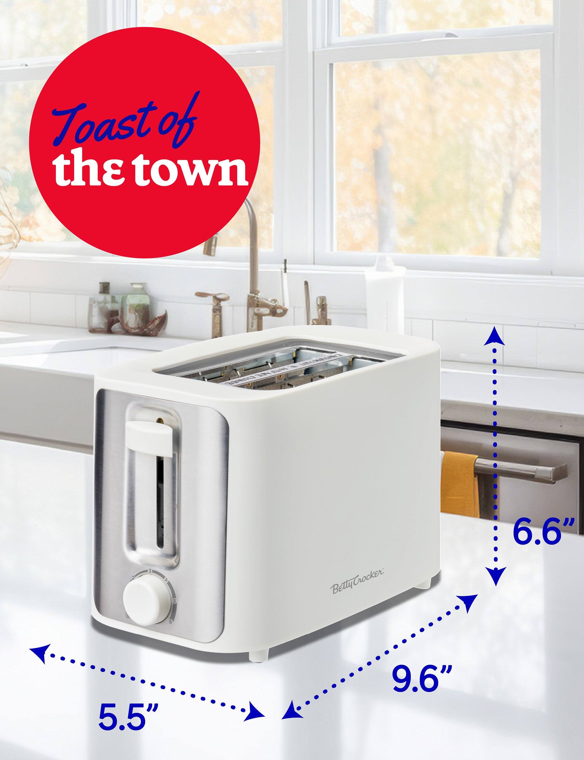 Toast of the town  
Betty Crocker  
6.6"  
5.5"  
9.6"