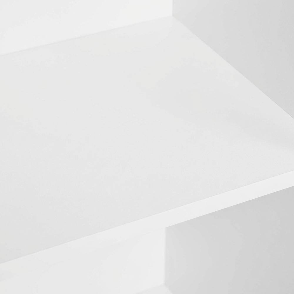 Alt View 1. FurniFact - White 3-Tier No Tool Assembly Bookcase with Open Shelves for Easy Storage - White.