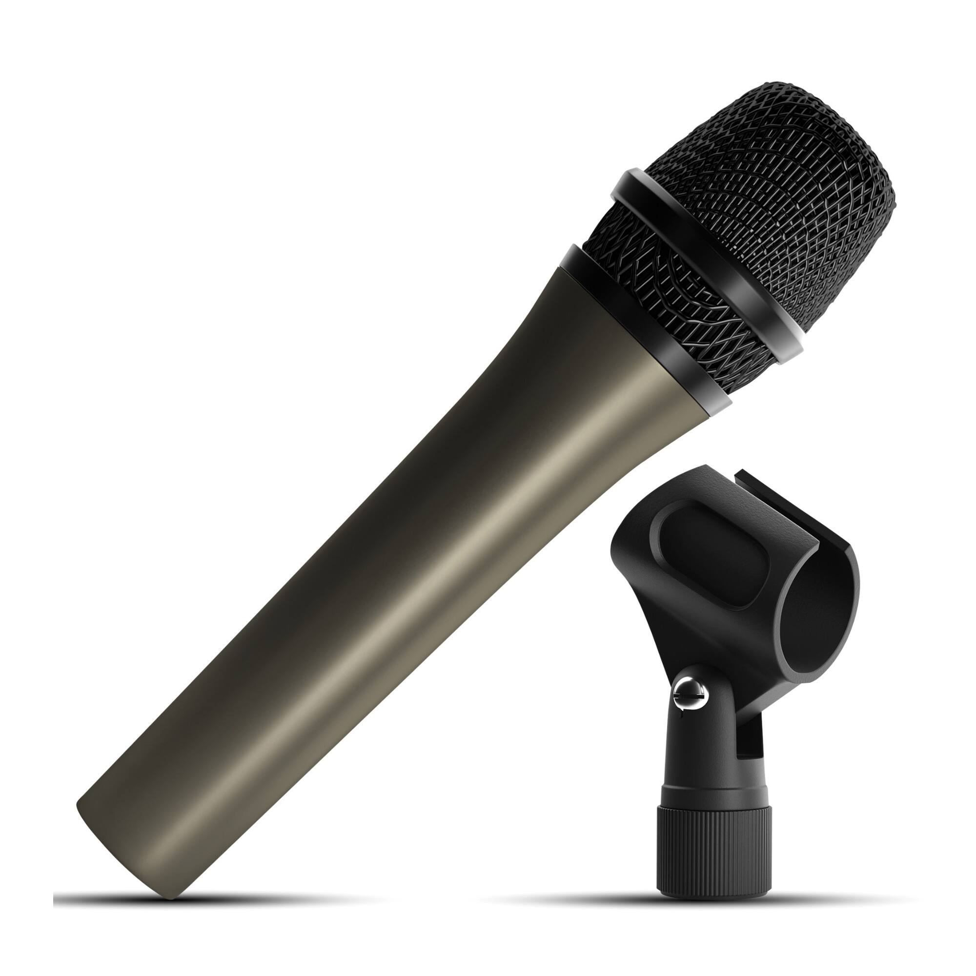 Front. Knox - Knox Gear HDM-100 Uni-Directional Dynamic Cardioid Microphone (Clip Included).