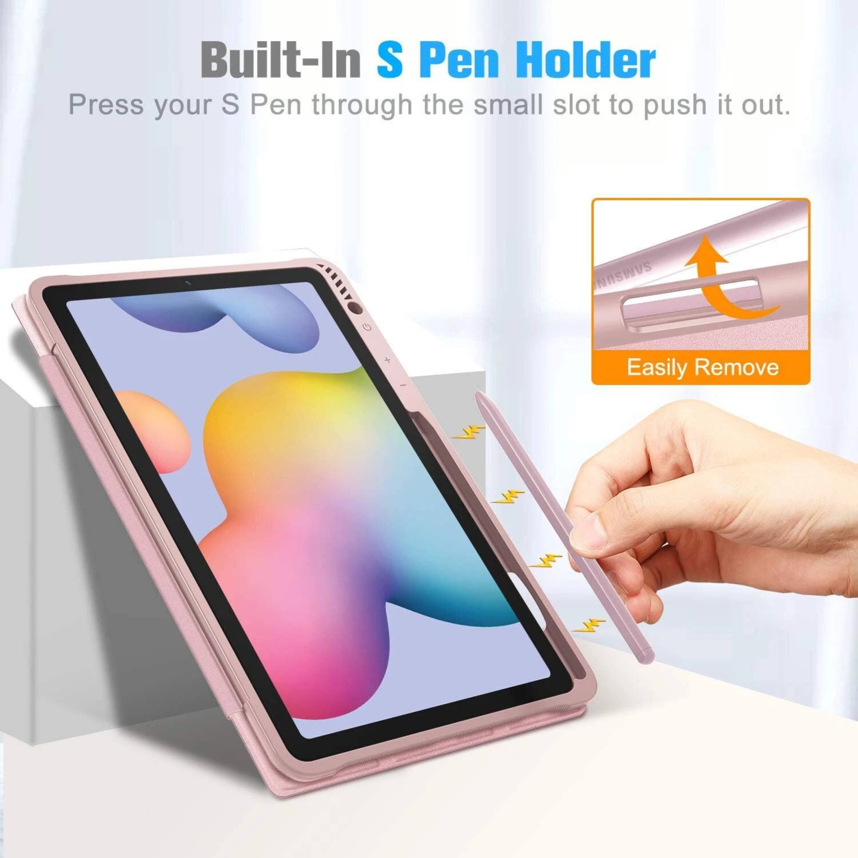 Built-In S Pen Holder

Press your S Pen through the small slot to push it out.

Easily Remove