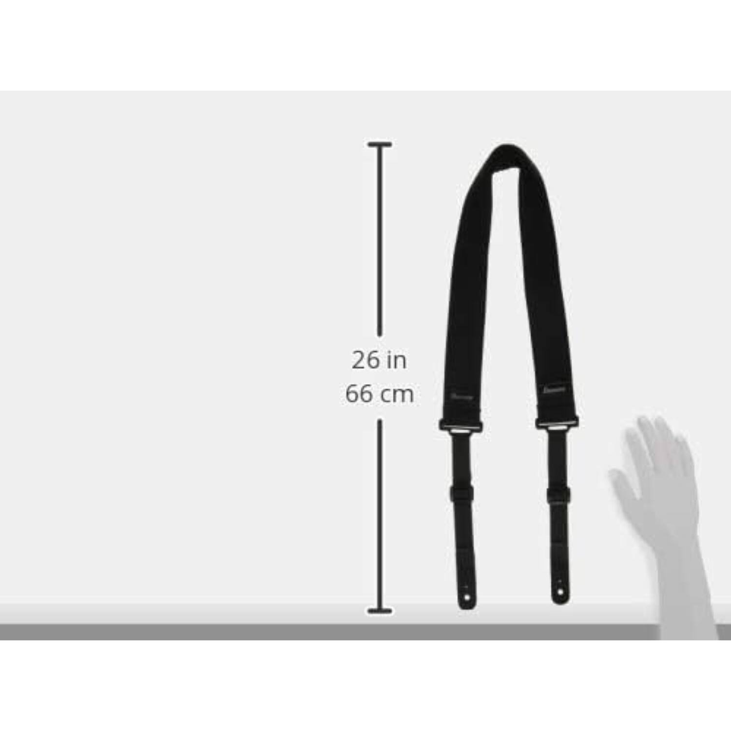 Alt View 1. Ibanez - Ibanez Powerpad Strap GSF50 Guitar, Black - Black.