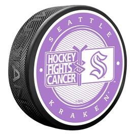 Mustang Drinkware - Seattle Kraken Hockey Fights Cancer Puck - Multicolor