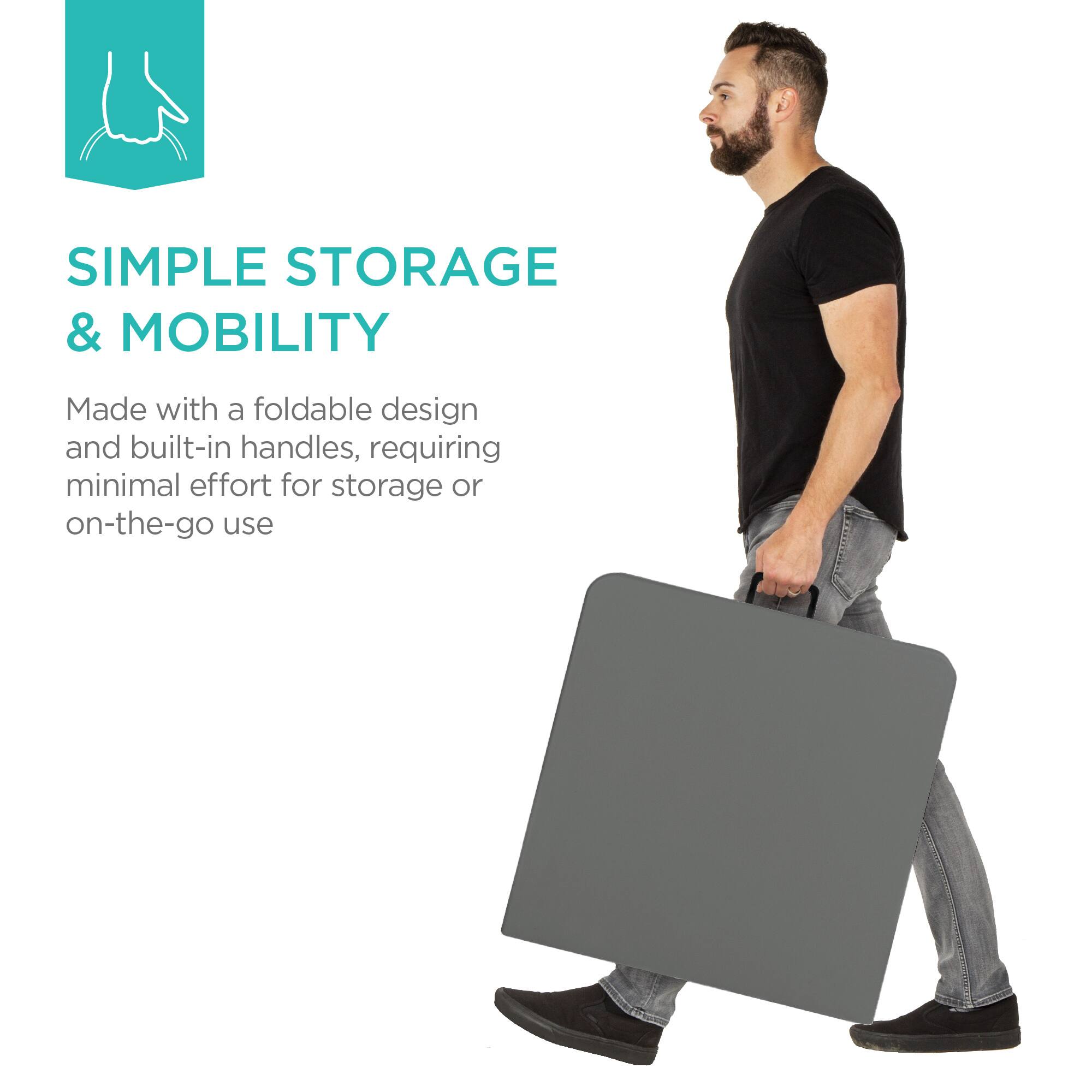 SIMPLE STORAGE & MOBILITY

Made with a foldable design and built-in handles, requiring minimal effort for storage or on-the-go use