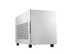 Front. SilverStone - Silverstone SUGO 15 mini-ITX, Aluminum, 3-slot GPU/ATX PSU/240mm AIO, USB-C, SST-SG15S - Silver - Silver.