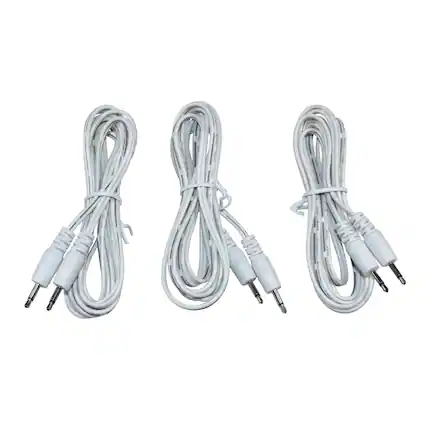 Front. HQRP - 3-Pack Power Cord for Department 56 Villages Building and Accessory Lighting System 56.53500 56.53597.