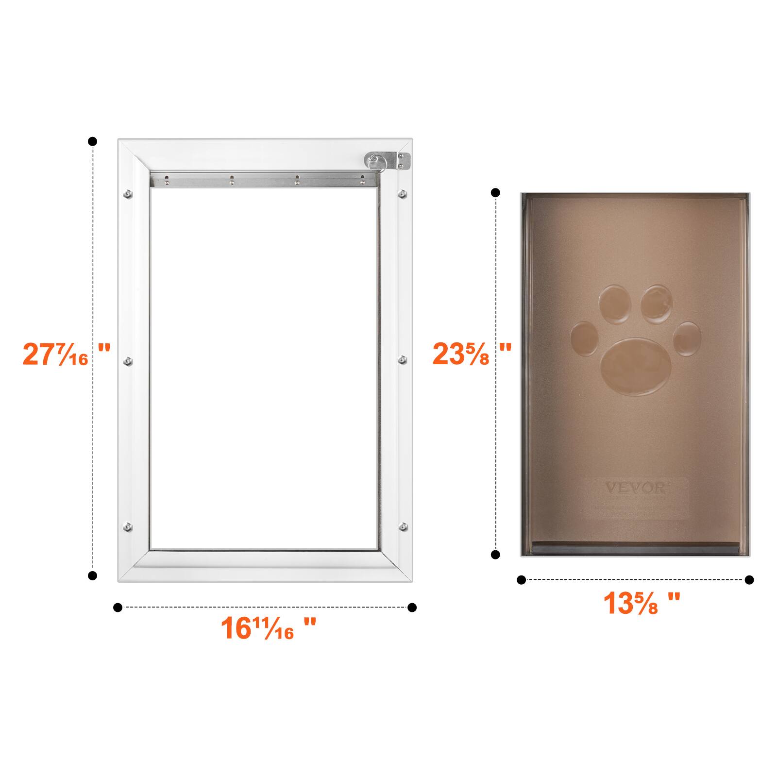 27 7/16"  
23 5/8"  
16 11/16"  
13 5/8"