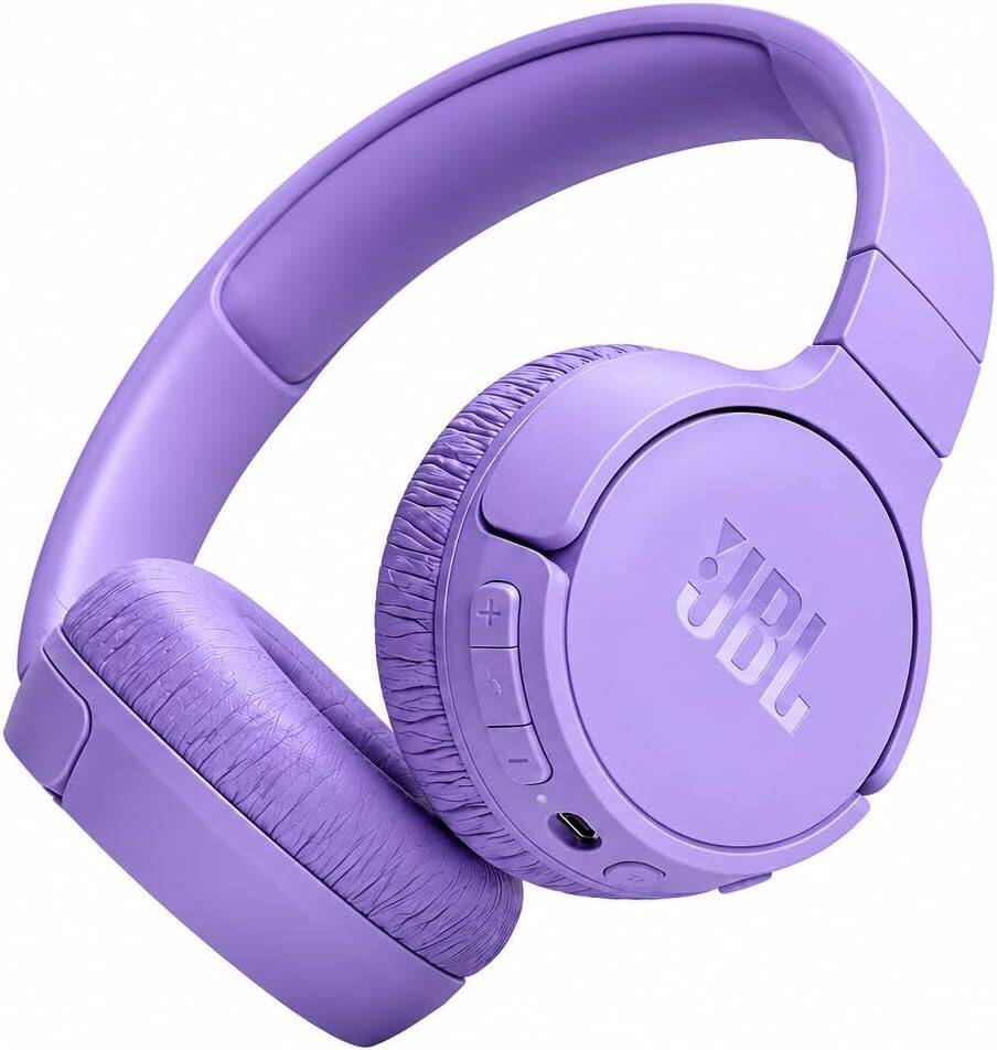 Alt View 1. JBL - Tune 720BT Purple Wireless Over-Ear Headphones Bundle - Purple.