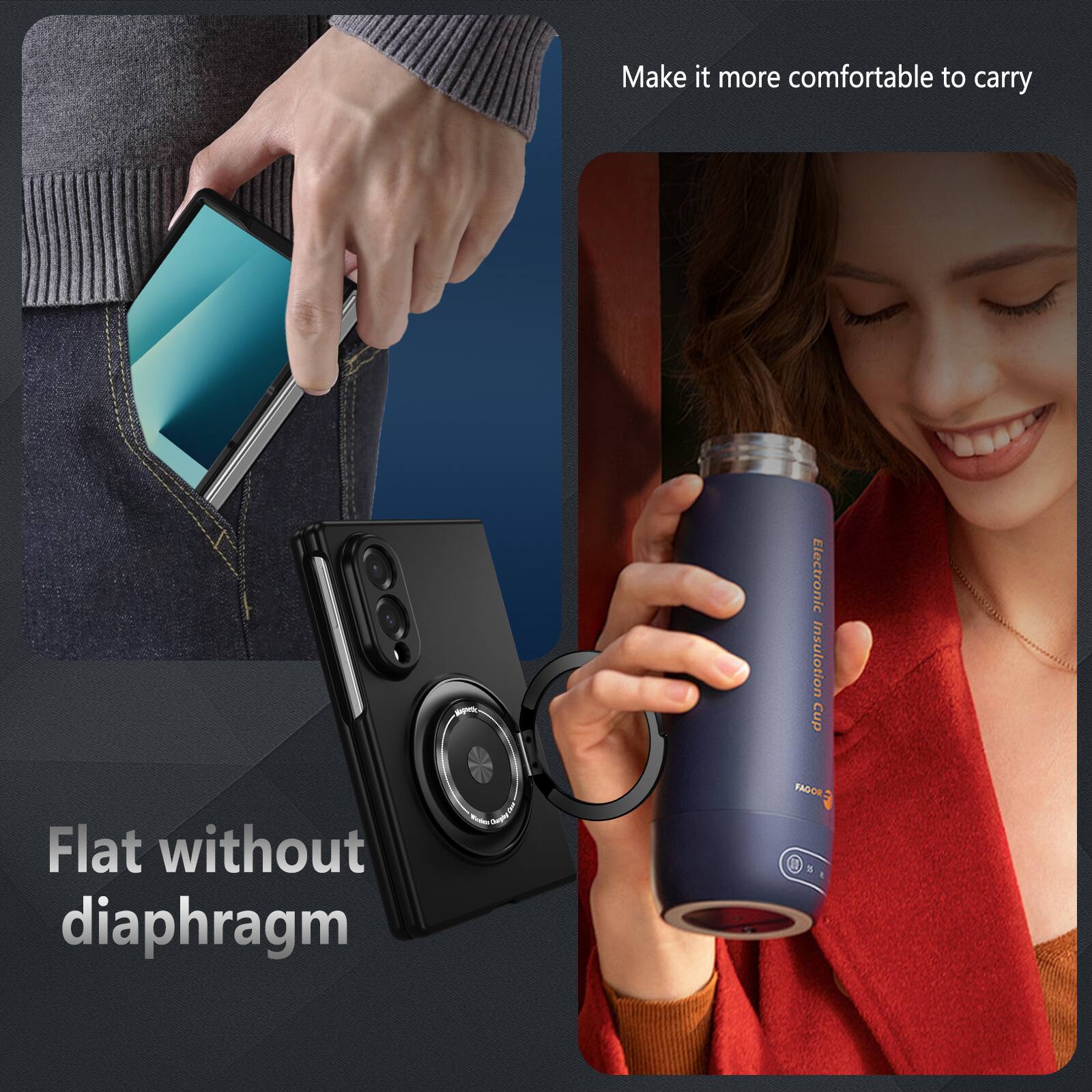Make it more comfortable to carry

Flat without diaphragm

Electronic Cup Insulation FAGOR