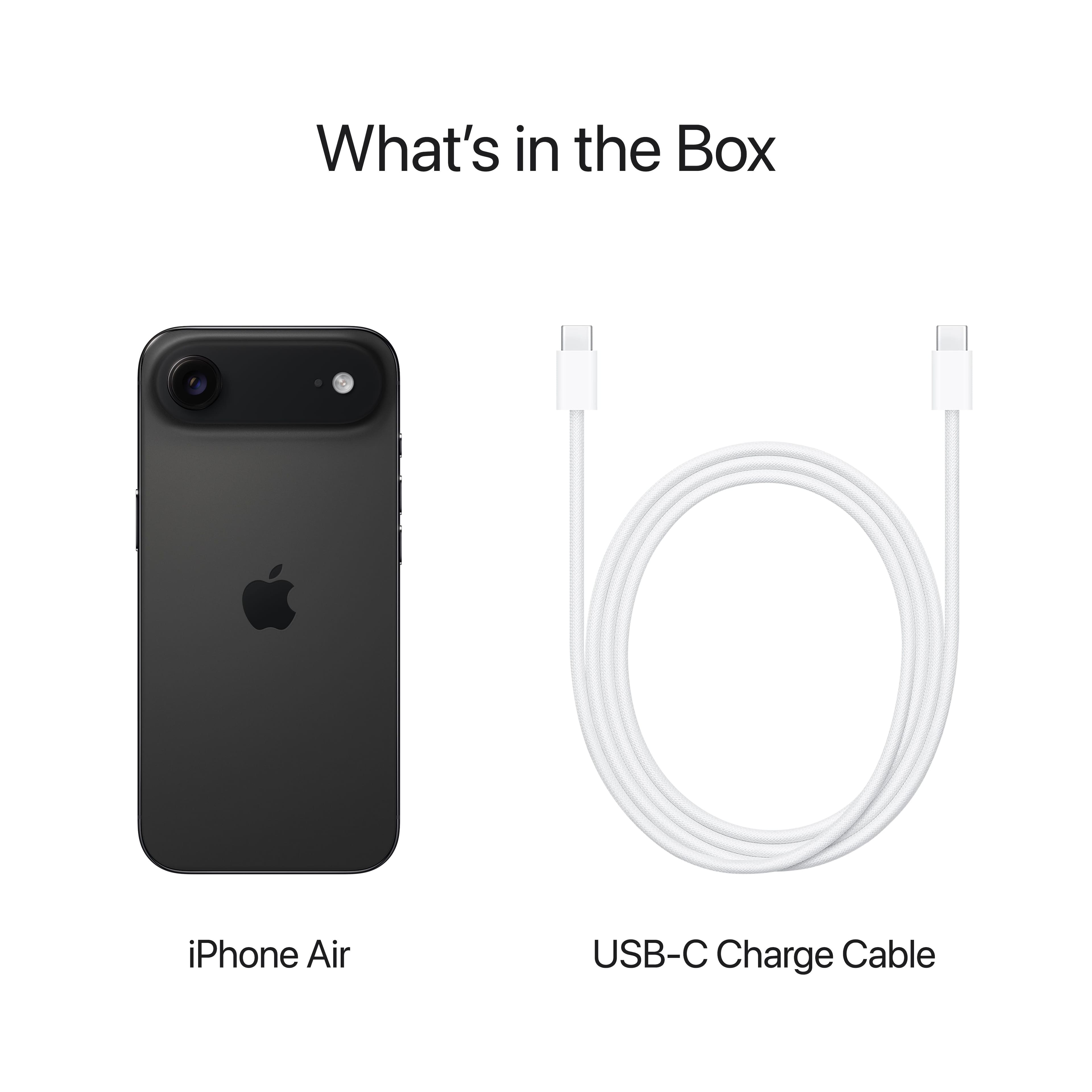 What's in the Box
iPhone Air
USB-C Charge Cable