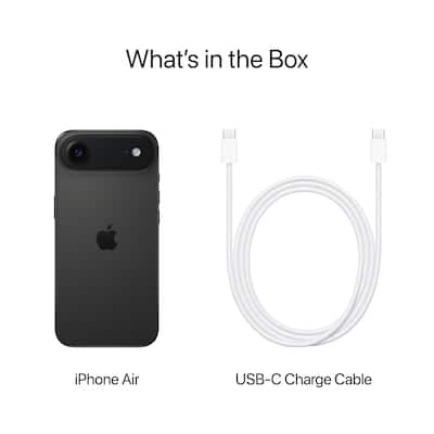 Apple iPhone Air 256GB (Unlocked) Space Black MG184LL/A - Open Box Apple iPhone Air 256GB (Unlocked) Space Black MG184LL/A - Open Box
