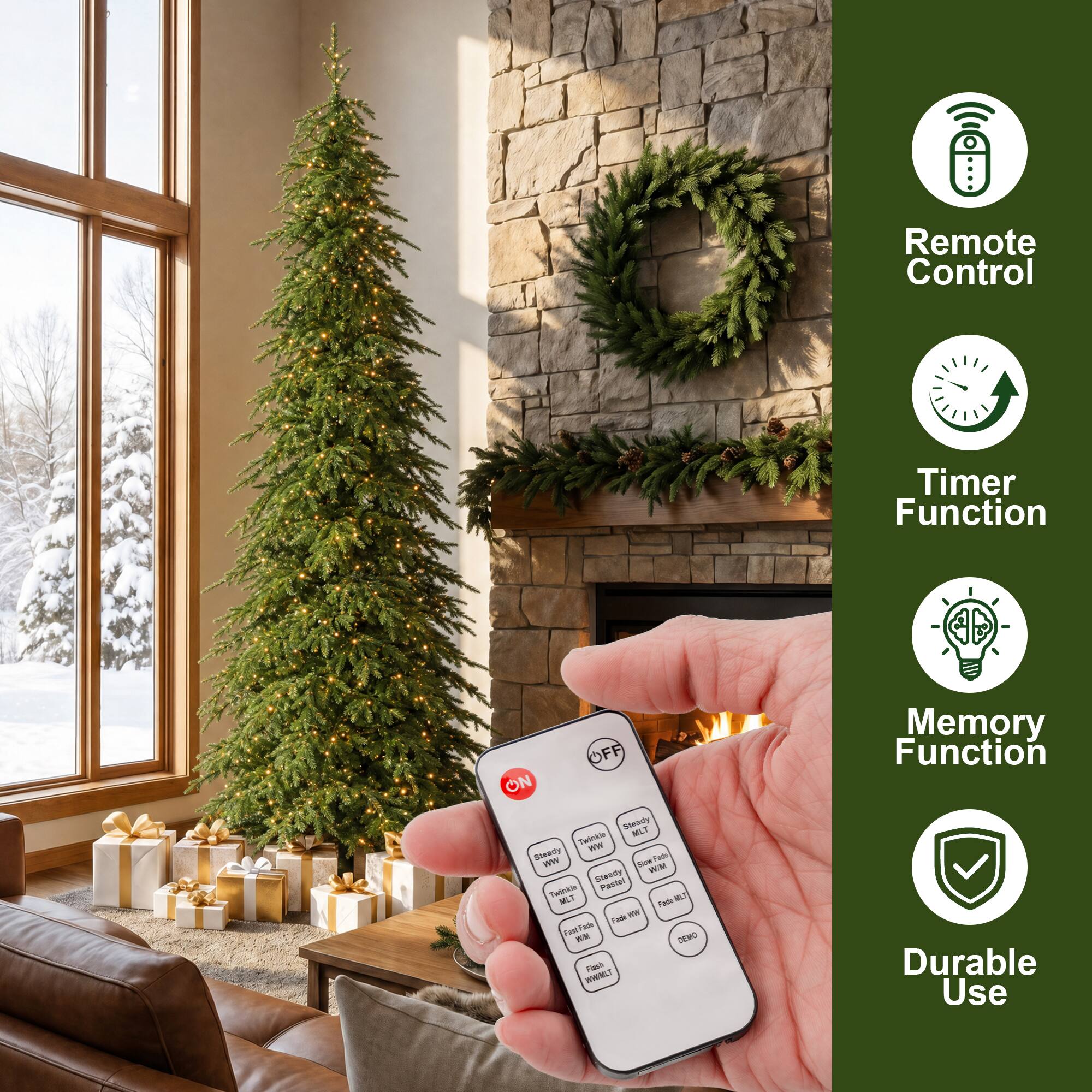 Remote Control  
Timer Function  
Memory Function  
Durable Use