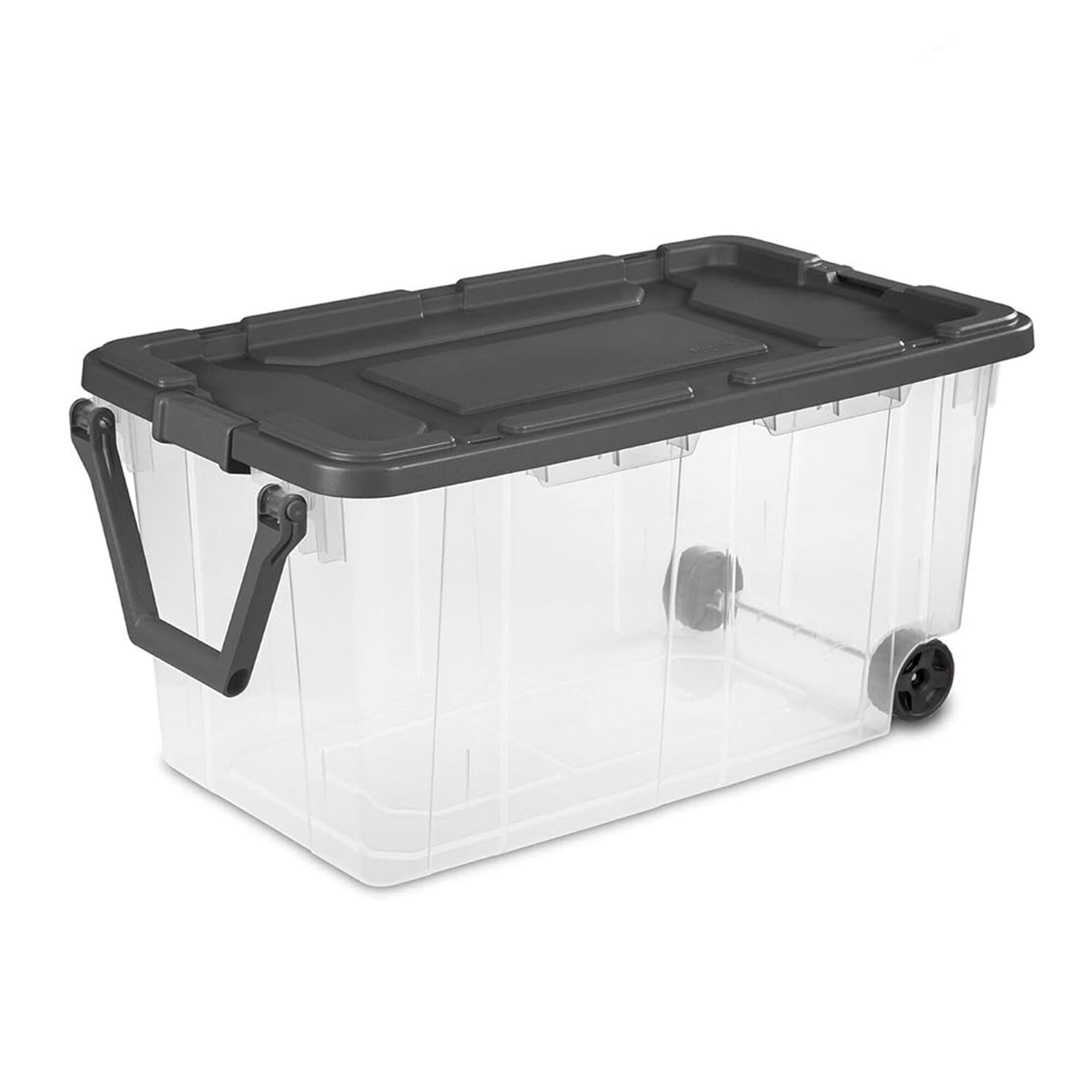 Alt View 4. Sterilite - Sterilite 160 Qt Latching Stackable Wheeled Storage Box Container w/ Lid, 2 Pack.