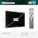 Hisense 55" S7
D 1.3"
W 49.2"
H 28.7"
55 CLASS
VESA Wall Mount Size: 300x200 mm (M6)
Product Weight (Teak Frame Included):
With stand: 34.2 lbs
Without stand: 34.0 lbs