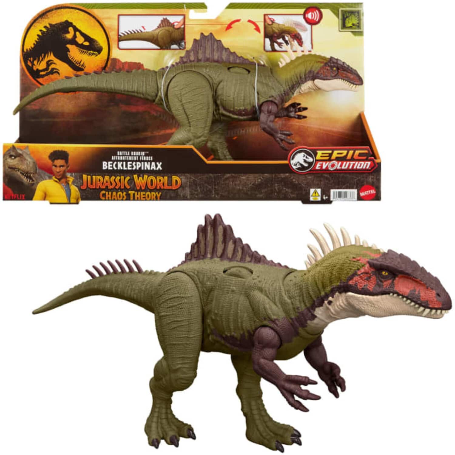 Mattel Jurassic World: Chaos Theory Battle Roarin' Becklespinax