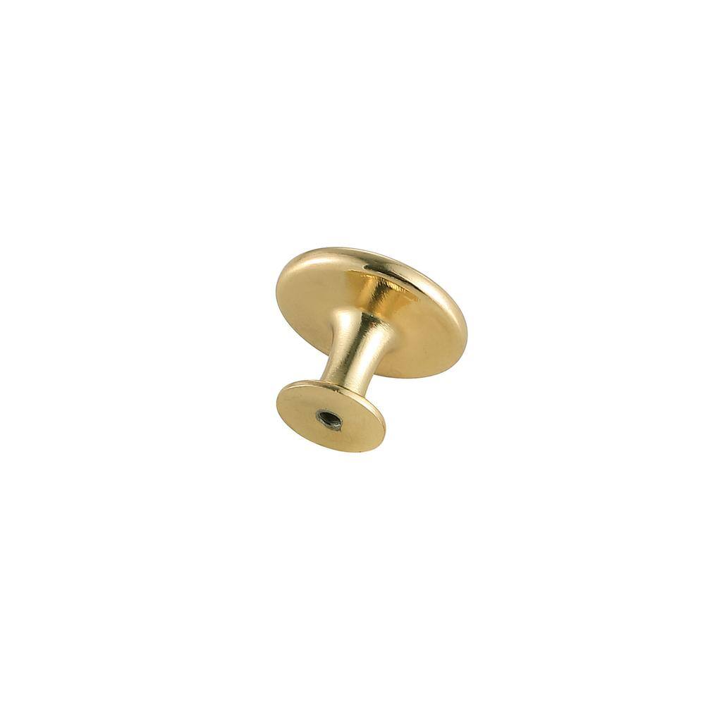Left. Elegant Decor - Logyn 1.3" Diameter Brushed Gold Mushroom Knob Multipack (Set of 10) - Brushed Gold.