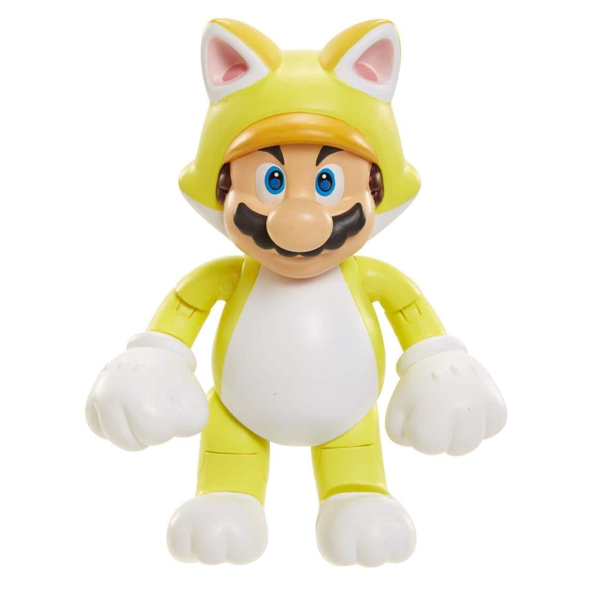 Jakks Pacific - World of Nintendo 4" Figure: Cat Mario - Multi-Color