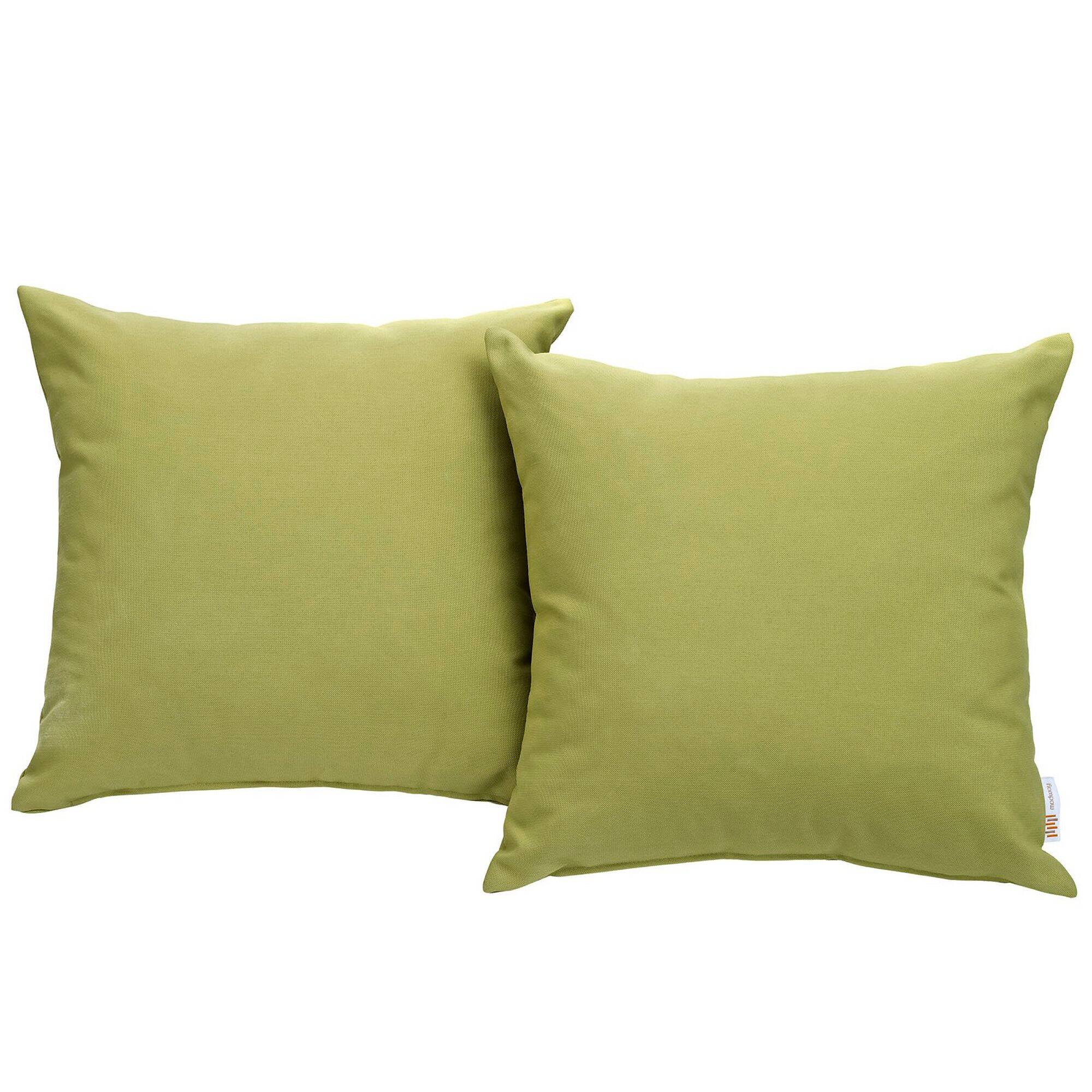 Front. Modway - Convene 2 Piece Outdoor Patio Pillow Set by Modway - Peridot.