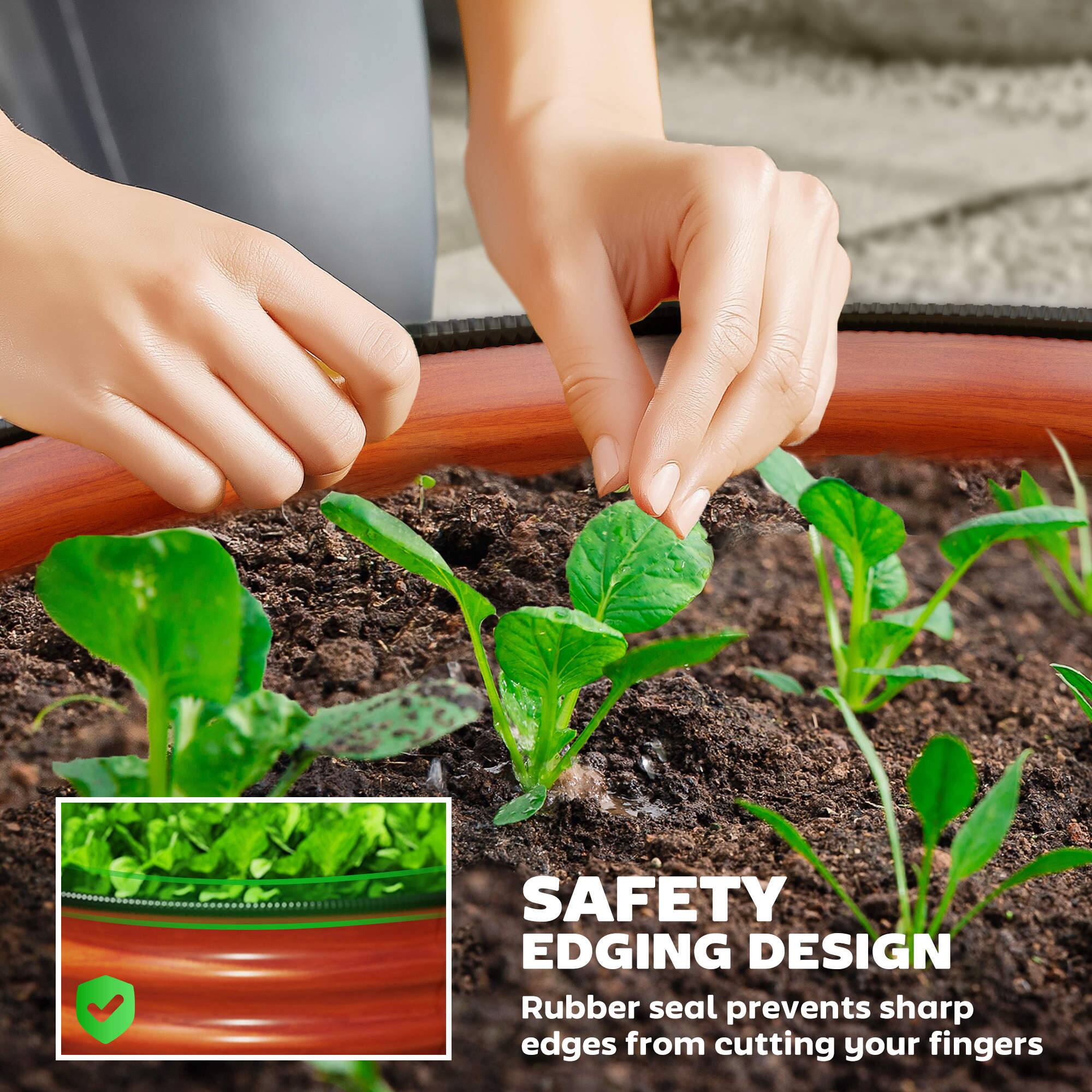SAFETY EDGING DESIGN  
Rubber seal prevents sharp edges from cutting your fingers