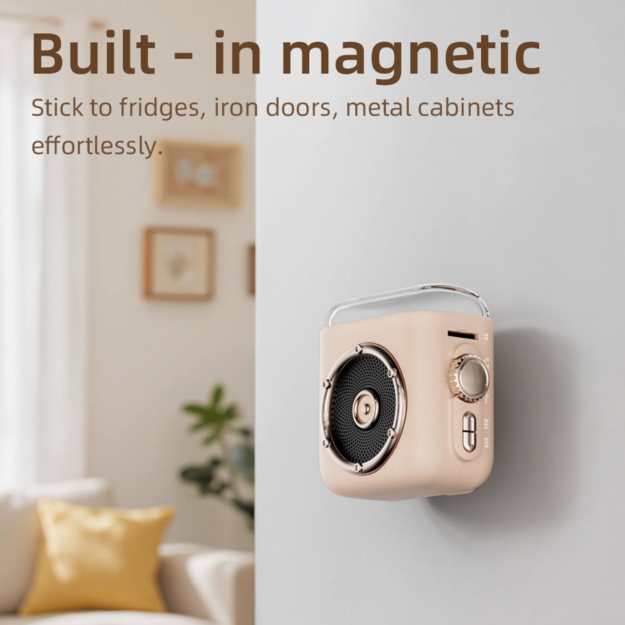 Built-in magnetic

Stick to fridges, iron doors, metal cabinets effortlessly.