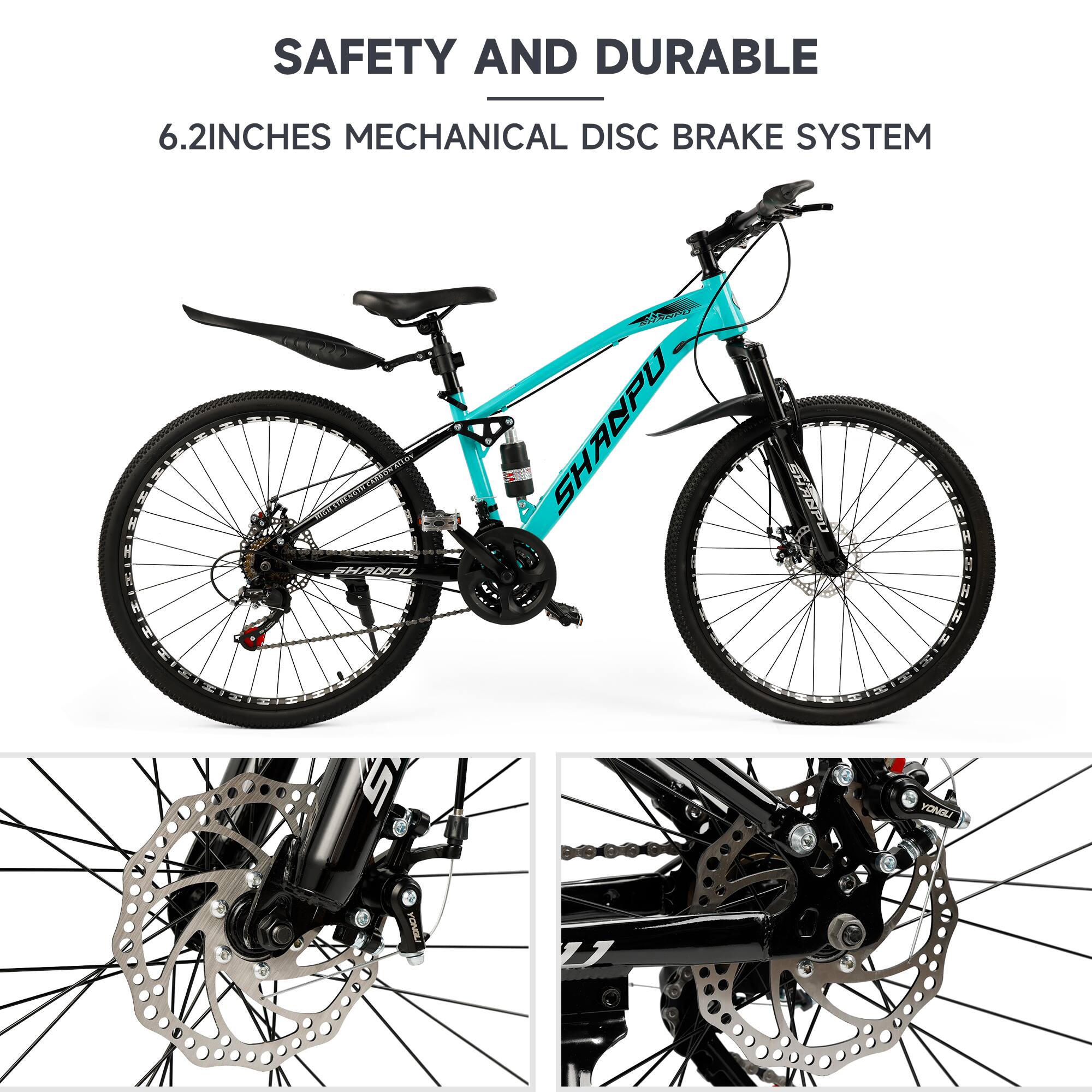 SAFETY AND DURABLE  
6.2 INCHES MECHANICAL DISC BRAKE SYSTEM