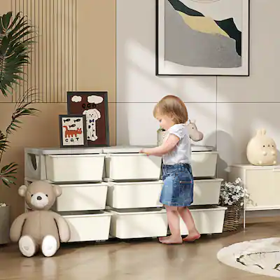 Amazon Kid Toy Organizer Bins Qaba Tier Kids Storage Unit, Drawer