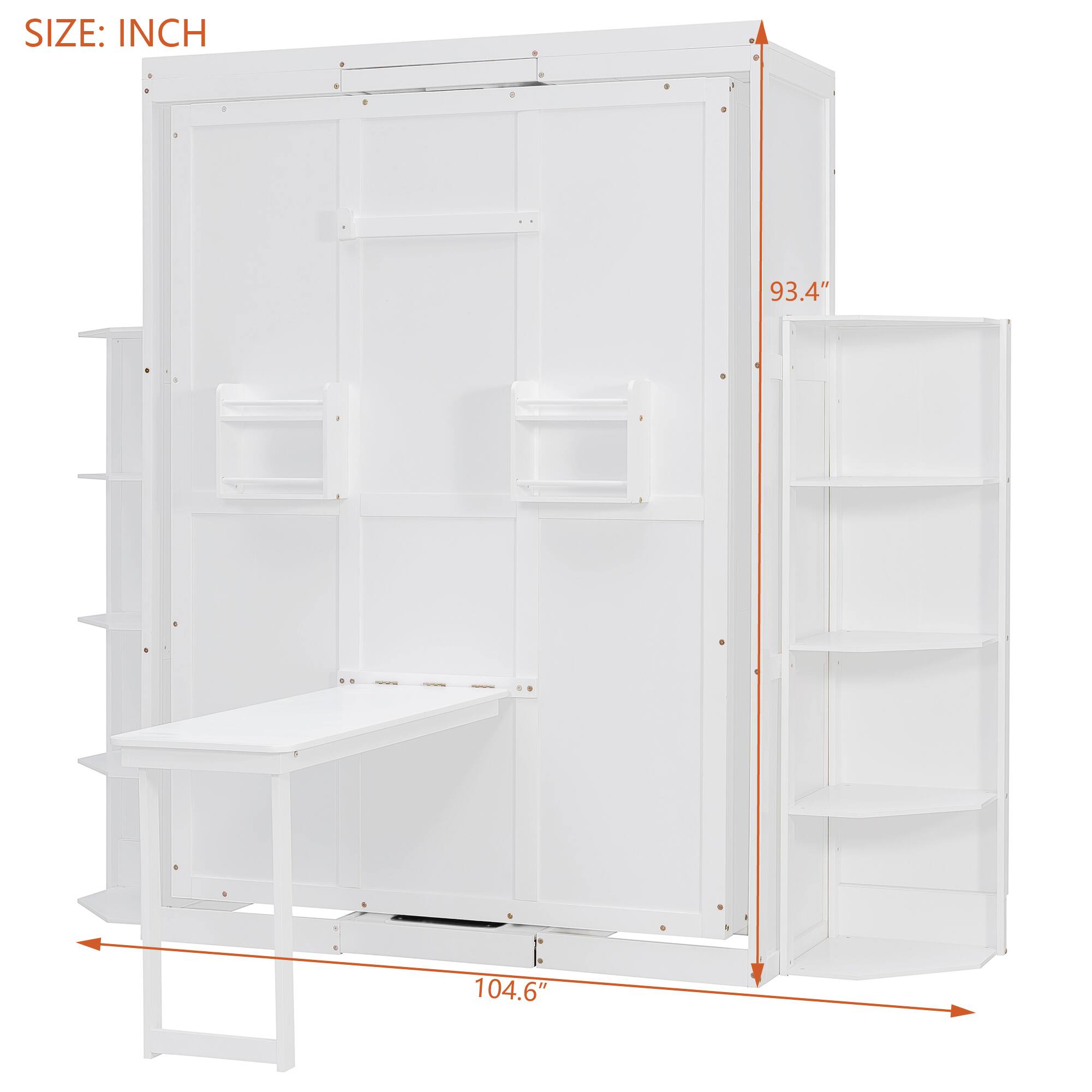 SIZE: INCH  
93.4"  
104.6"