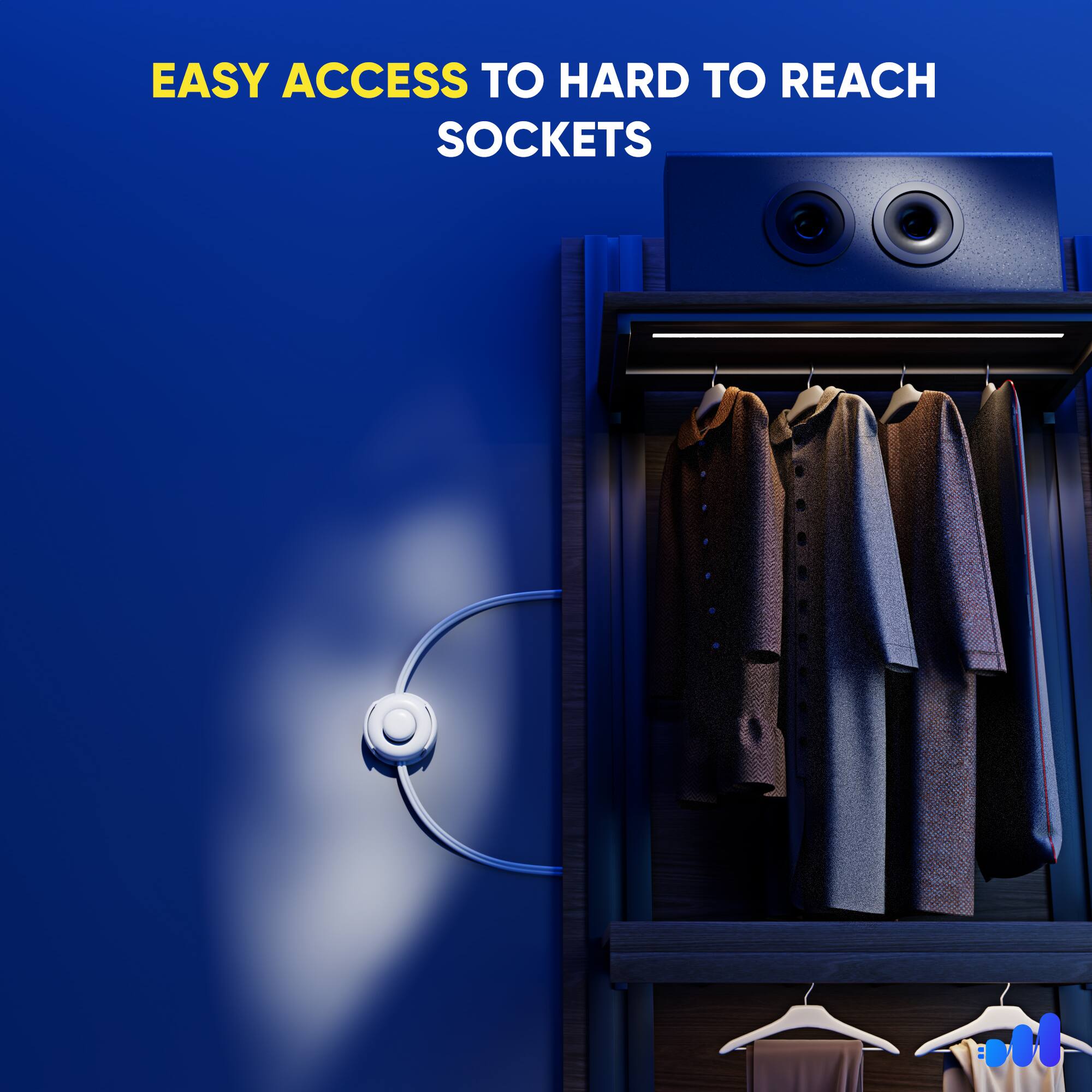 EASY ACCESS TO HARD TO REACH SOCKETS : n