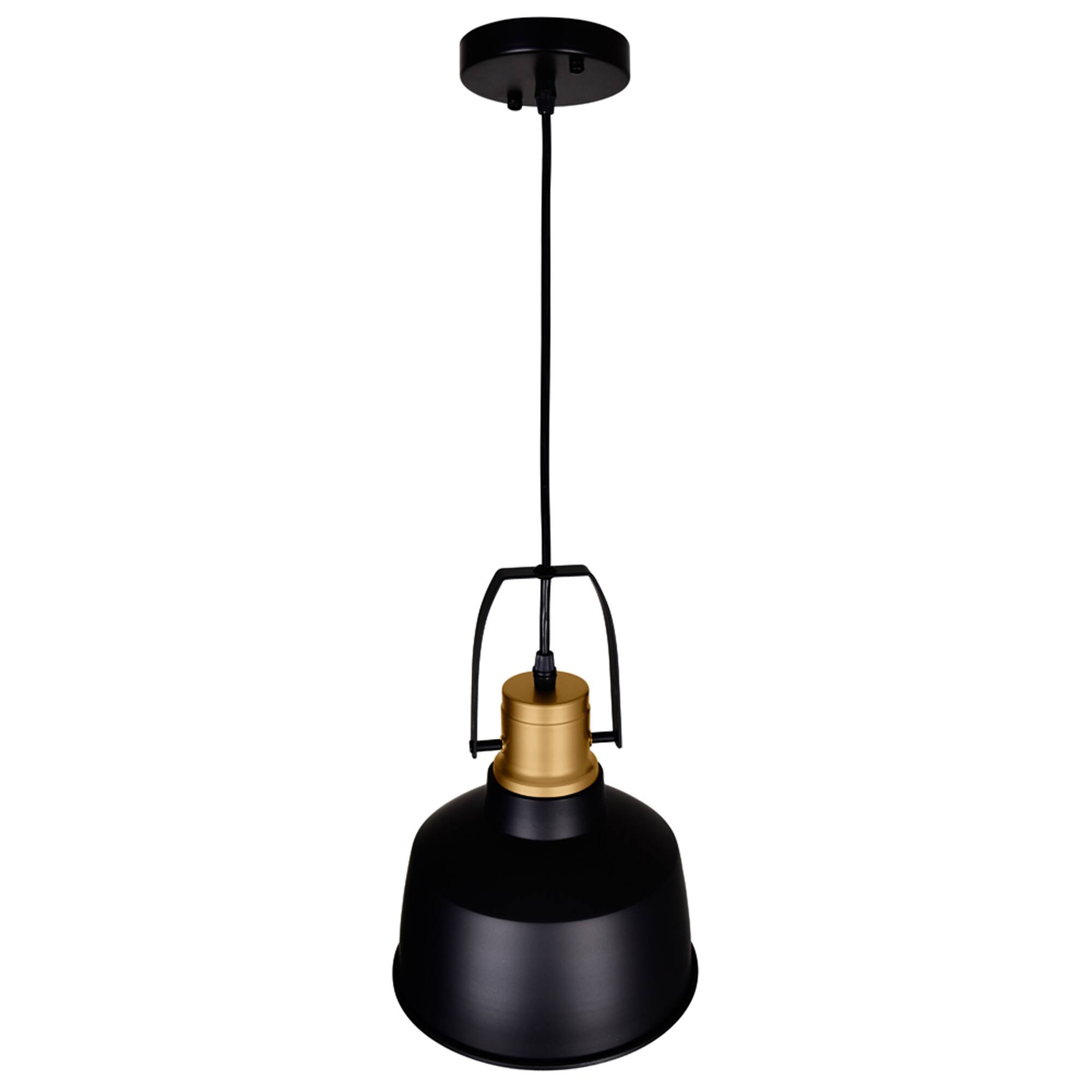 Left. CWI Lighting - Elisa 1 Light Down Pendant With Black Finish - Black.